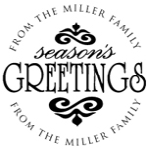 Season's Greetings<br>Address Stamp