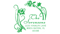 CS-50026 - Custom Floral
Address Stamp